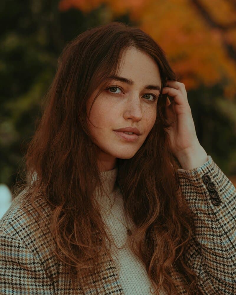 Original photo of professional woman