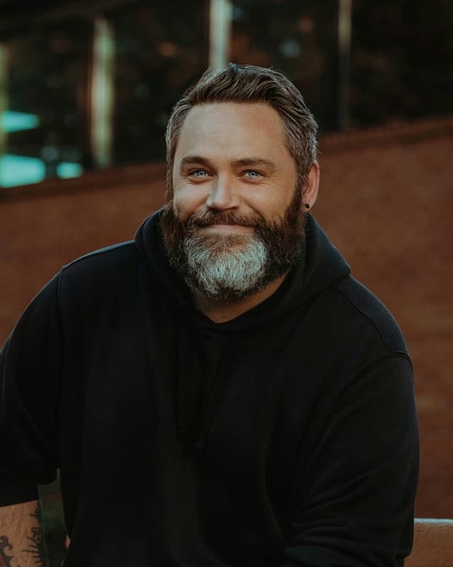Original photo of professional man
