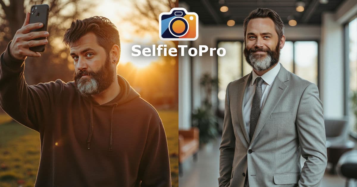 Professional realtor headshot transformation - before and after